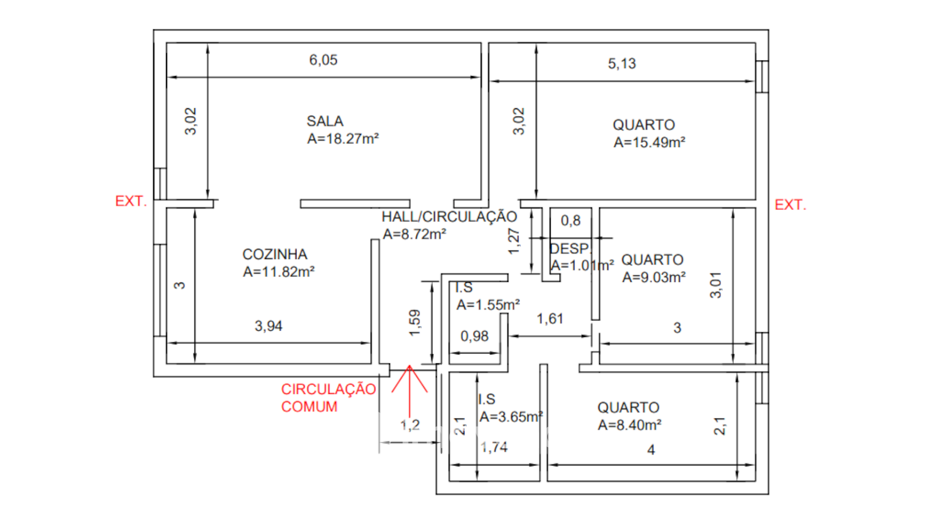 Apartamento T3 com arrecadação enorme, em Corroios