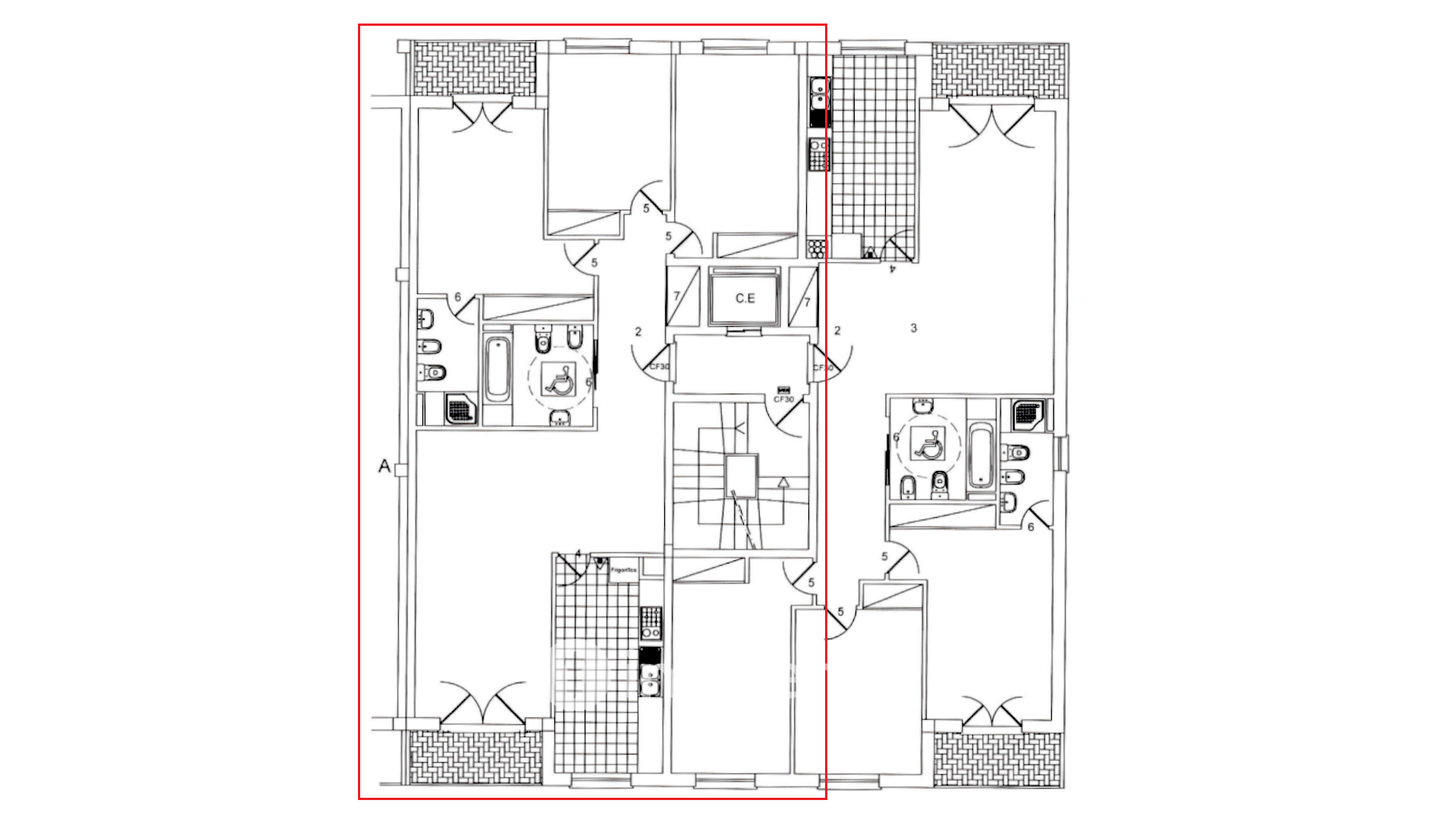 Apartamento T3 com garagem e áreas amplas, em Braga