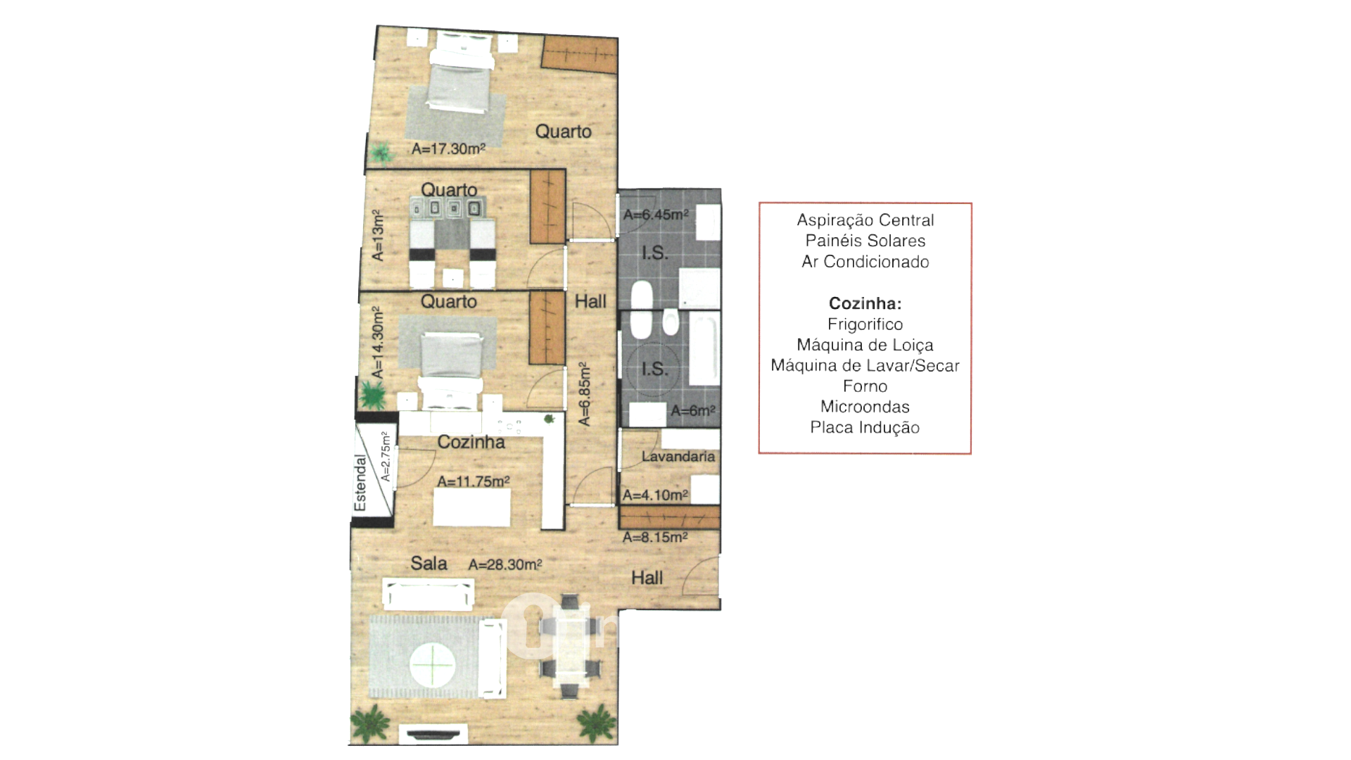 Apartamento T3 moderno, com garagem, na Póvoa de Santa Iria